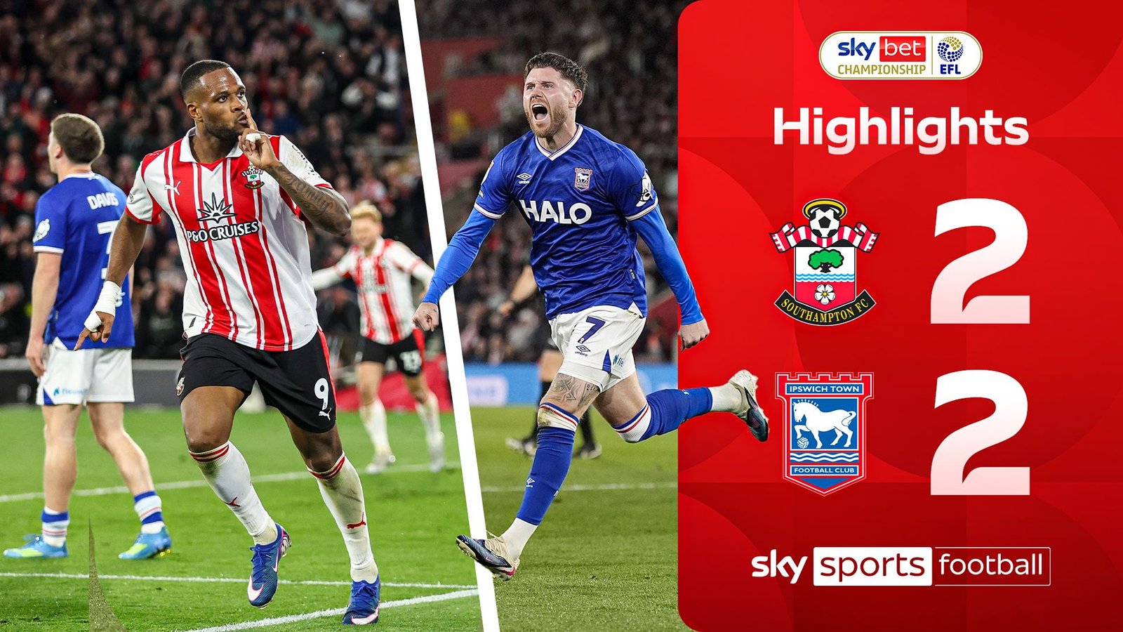 Ipswich Snatches Late Equalizer Against Southampton in Championship Race