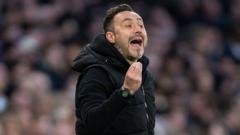 De Zerbi Sees Rival Fans' Wishes as Spurs' Motivation to Survive