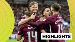 Hearts Secure Victory Over Falkirk, Closing In on Title