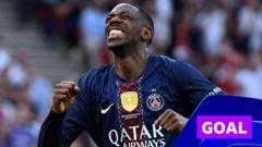 Ousmane Dembele Levels the Score for PSG in Champions League Final