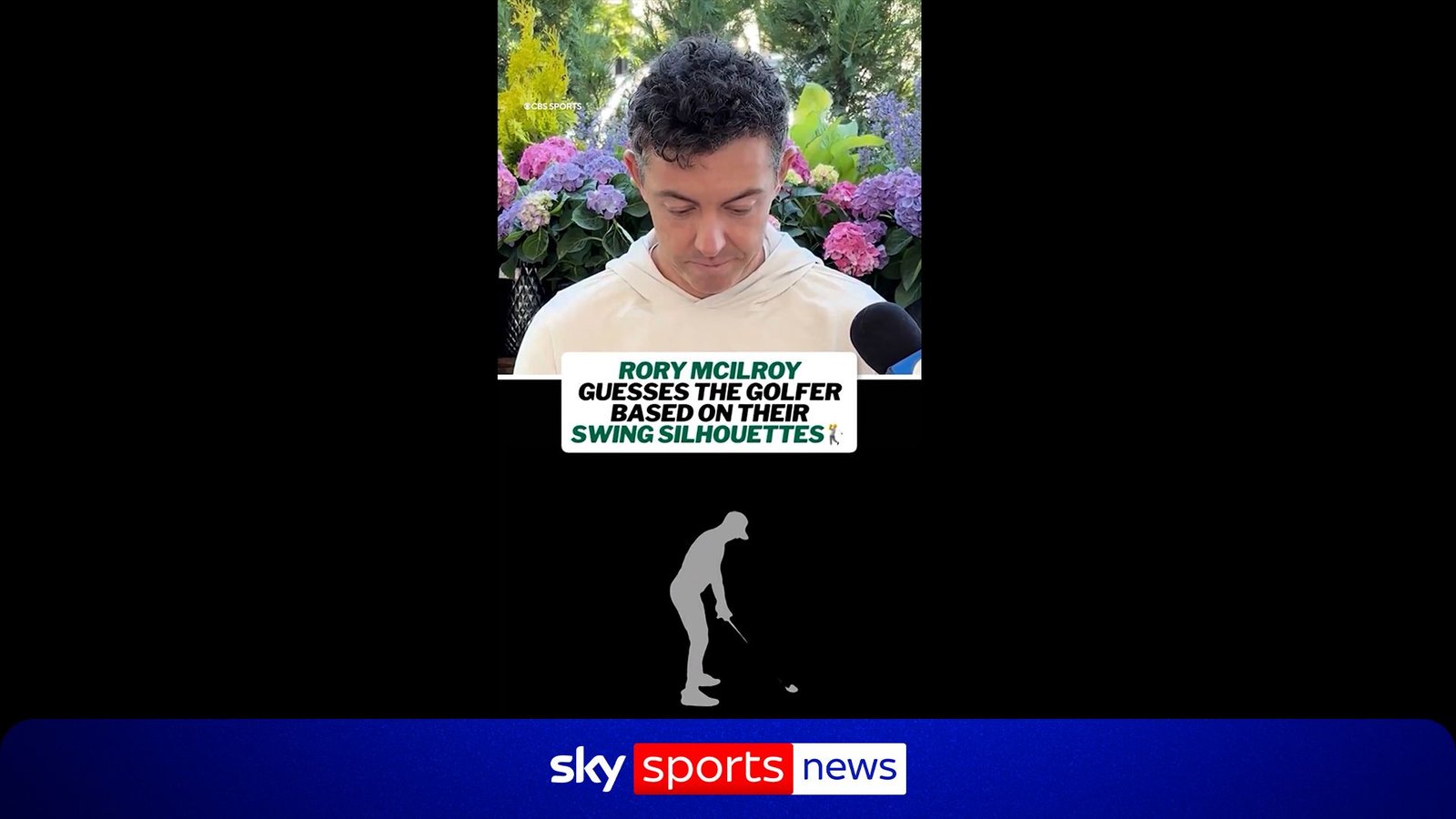 Rory McIlroy Takes on Swing Silhouettes Challenge
